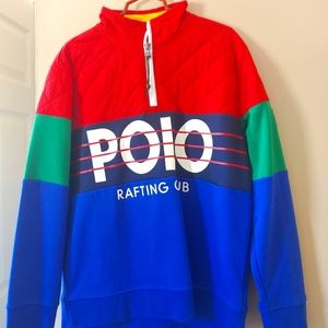 Vintage Retro Polo Sweatshirt